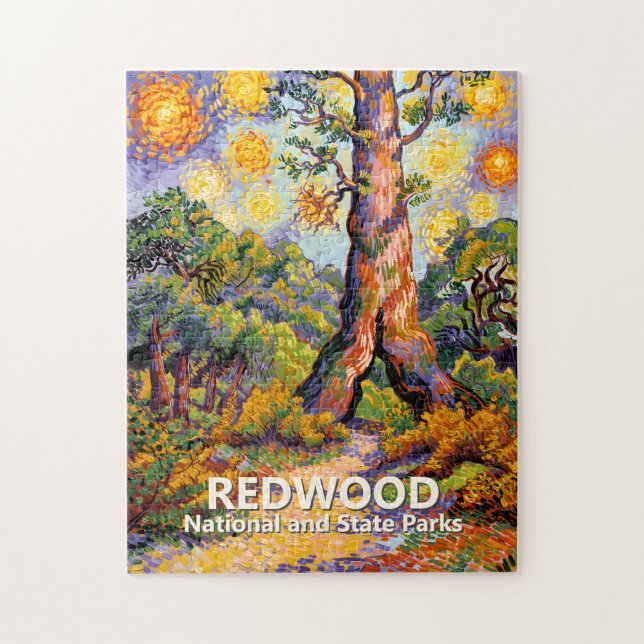 Retro-Rotwald Van Gogh (Vertikal)