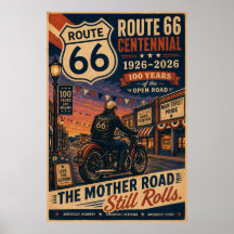 Retro Route 66 Centennial Motorrad Biker