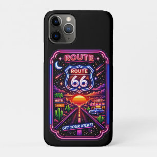 Retro Route 66 Neon-Sonnenuntergang-Handy-Accessoi Case-Mate iPhone Hülle
