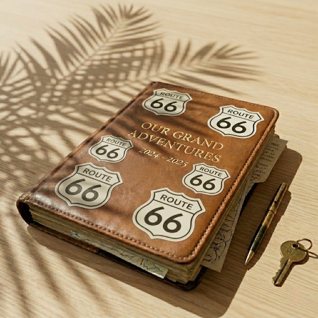Retro Route 66 Schild Benutzerdefiniert Aufkleber (Von Creator hochgeladen)