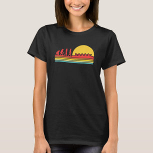 Retro Rowing Evolution Rowboat Paddling Kanufahrt T-Shirt