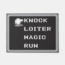 Retro RPG-Menü-Tür-Matte 18" x 24" (8-Bit) Fußmatte