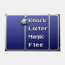 Retro RPG-Menü-Tür-Matte 24" x 6" (16-Bit) Fußmatte