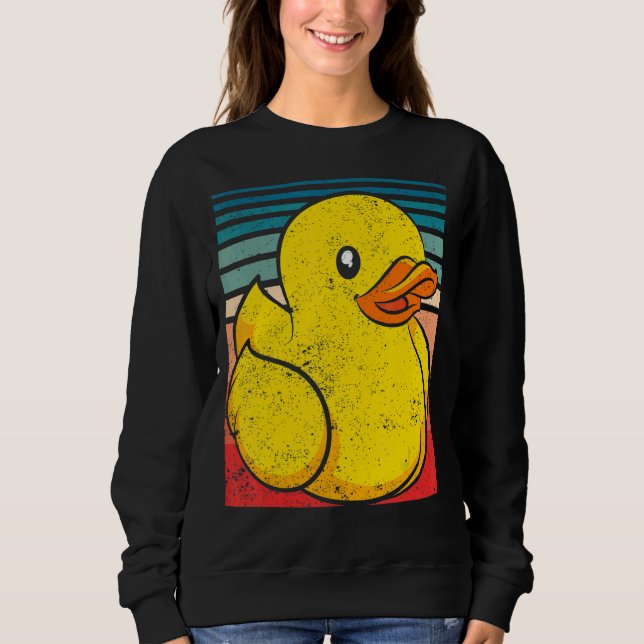 Retro Rubber Duck Sweatshirt (Vorderseite)