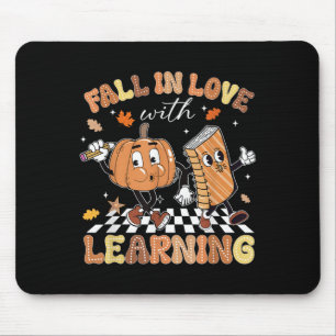 Retro Rückgang in Liebe mit Lernen Autumn Pumpkin Mousepad