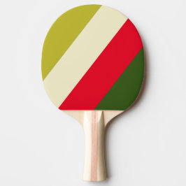 Retro Rugby Bold gestreift Tischtennis Schläger