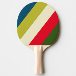 Retro Rugby Bold Streifen Tischtennis Schläger