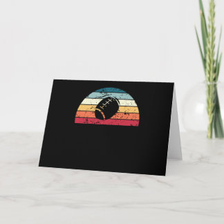Retro Rugby Sunset Vintager Sport Sunrise Karte