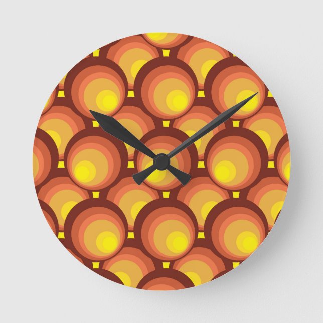 Retro Runde Wanduhr (Vorderseite)