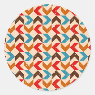 Retro Runder Aufkleber