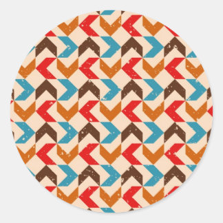 Retro Runder Aufkleber