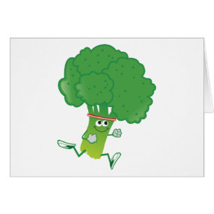 Retro Running Broccoli