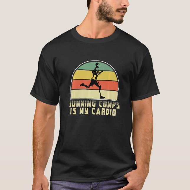 Retro Running Is My Cardio Marathoner Marathon Run T-Shirt (Vorderseite)