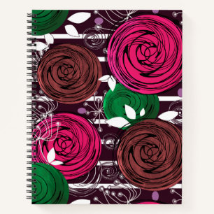 Retro, rustikal, Leute Notizbuch