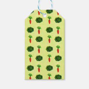 Retro Rustikale Vegetation Gemüsegarten Geschenkanhänger