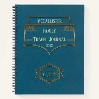 Retro RV Camper Travel Journal Notizbuch