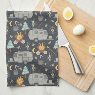 Retro-RV-Camping Geschirrtuch