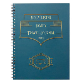 Retro RV-Lagerbewohner-Reise-Zeitschrift Notizblock