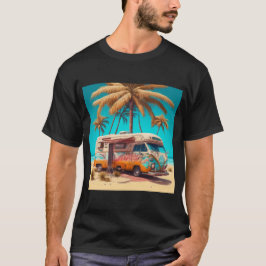 Retro RV und Palmen T-Shirt