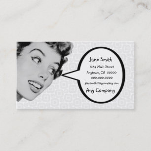 Retro sagen Sie V4 Visitenkarte