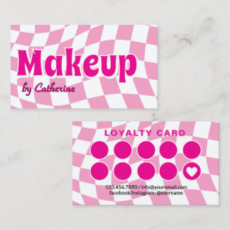 Retro-Salon-Pink-Treuekarte Treuekarte