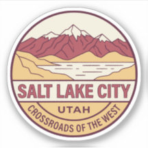 Retro Salt Lake City Utah Vintage Bergsee