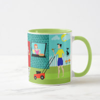 Rétro samedi matin tasse