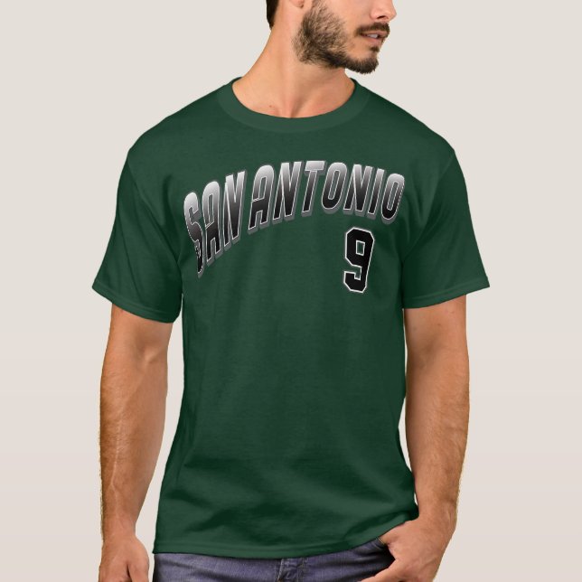 Retro San Antonio Nummer 7 T-Shirt (Vorderseite)