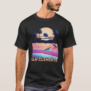 Retro San Clemente Kalifornien Souvenir Surfen T-Shirt