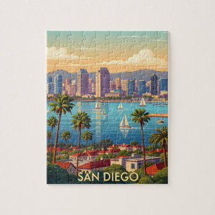 Retro San Diego Kalifornien Küstenhimmel