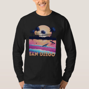 Retro San Diego Kalifornien Souvenir Surfen T-Shirt