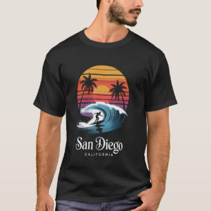 Retro San Diego Kalifornien Strand Vibes Sommerpau T-Shirt