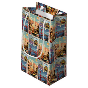 Retro San Francisco Patchwork Kleine Geschenktüte