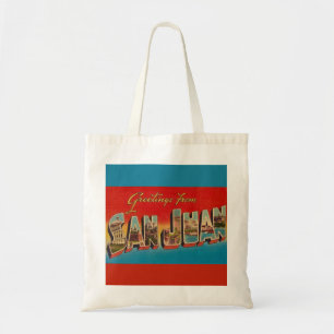 Retro-San-Juan-Gruß-Tasche Tragetasche