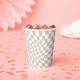 Retro Sand Rose Rosa Pastellfarben verschleiert Sc Pappbecher