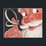 Retro Santa Christmas Postkarten<br><div class="desc">Retro Weihnachtskarten wurden mithilfe moderner Technologie wieder zum Leben erweckt. Lebhafte Farben und schöner Druck. Weihnachts-Postkarten sind eine einfache Möglichkeit,  frohe Weihnachten zu sagen! Vergessen Sie nicht,  dass wir auch Postkartenpost haben!</div>