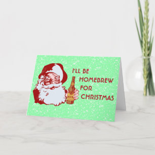 Retro Santa Claus Beer Homebrew Weihnachten
