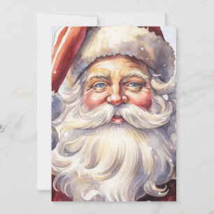 Retro Santa Claus in einem Red Hat Weihnachten