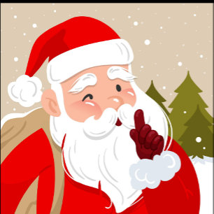 Retro Santa Claus Ping Pong Paddle Tischtennis Schläger