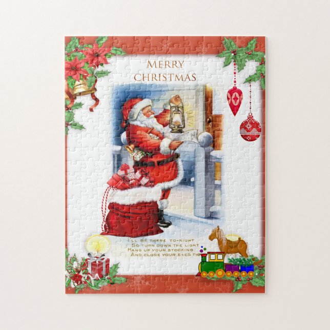 Retro Santa Claus Weihnachten für Kinder (Vertikal)