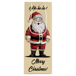 Retro Santa Cristmas Geschenktasche Geschenktüte Für Weinflaschen
