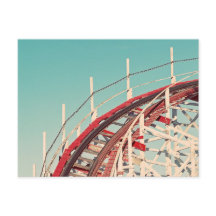 Retro Santa Cruz Boardwalk Roller Untersetzer Post