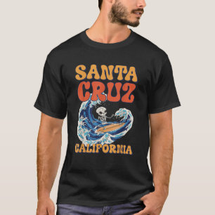 Retro Santa Cruz California Surfing Grafische Sant T-Shirt