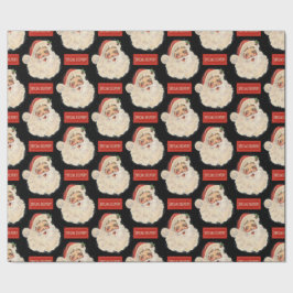 Retro Santa Geschenkpapier