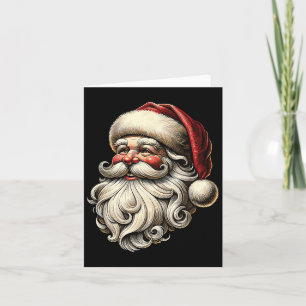 Retro Santa Head Weihnachten Weihnachten Postkarte