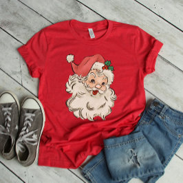 Retro Santa Merry Weihnachten T-Shirt