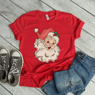 Retro Santa Merry Weihnachten T-Shirt