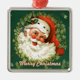 Retro Santa Ornament