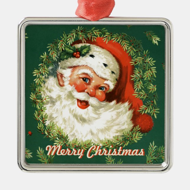 Retro Santa Ornament (Vorne)