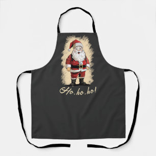 Retro Santa Weihnachten Schürze